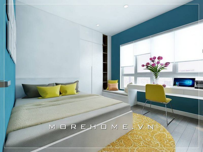 Phòng ngủ có góc học tập